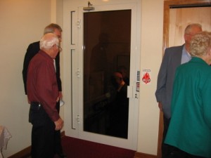 Interior entrance to lift