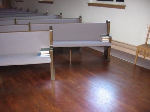 Cutout seating - front