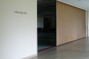 Doors to Fellowship Hall